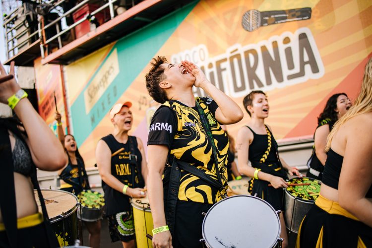 bateria-farma-usp: Em sua 9ª edição, o Bloco Califórnia reúne pela primeira vez sete baterias na programação - Crédito: Indie Click