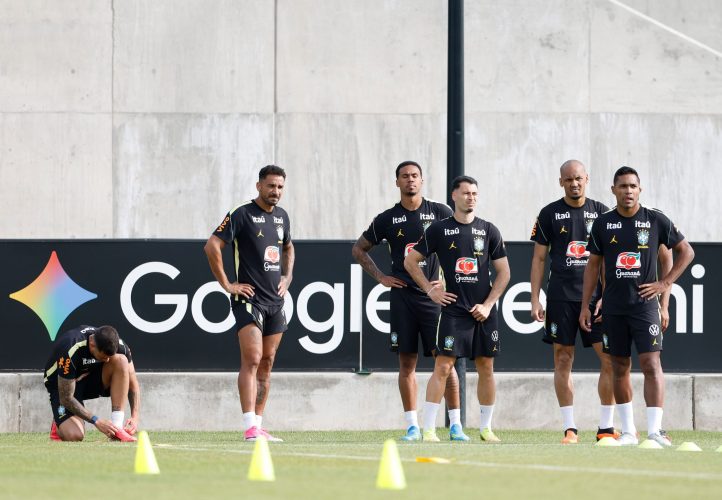 Gabriel Magalhães e Gabriel Martinelli participaram do treino desta terça-feira (2), em Nova Jersey
Créditos: Rafael Ribeiro/CBF